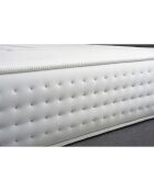 Vierundzwanzig weiße Matratzen+Boxspring-Set, 140 x 200 cm