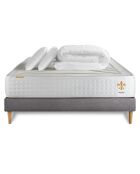 Vierundzwanzig weiß/grauer Schlafsack - 140x200 cm