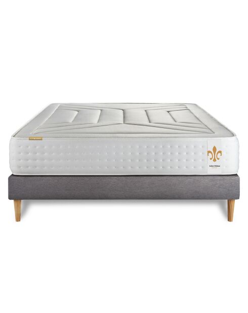 Twenty-Four Matratze mit Boxspring-Set, 180 x 200 cm, Weiß/Grau