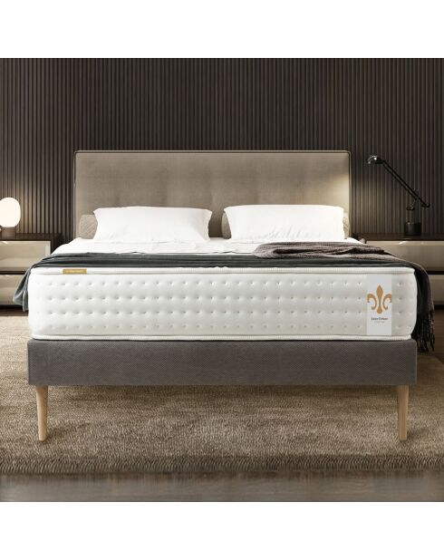 Twenty-Four Matratze in Weiß/Grau mit Boxspring-Set, 200 x 200 cm