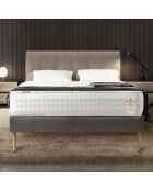 Twenty-Four Matratze mit Boxspring-Set, 180 x 200 cm, Weiß/Grau