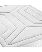 Twenty-Four Matratzen+Boxspring-Set weiß/grau - 90x200 cm