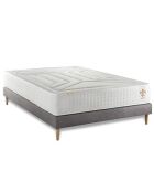 Twenty-Four Matratze in Weiß/Grau mit Boxspring-Set, 140 x 200 cm