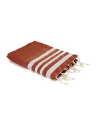 Hamptons Honeycomb Fouta, Terrakotta, 100 x 200 cm