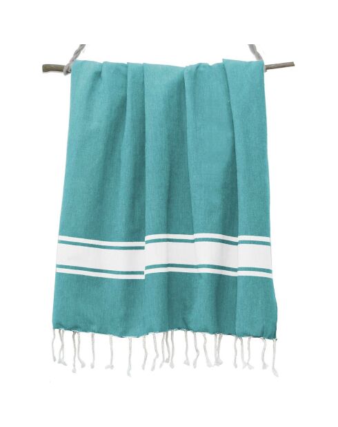 St Tropez Traditional Fouta eendgroen - 100x200 cm