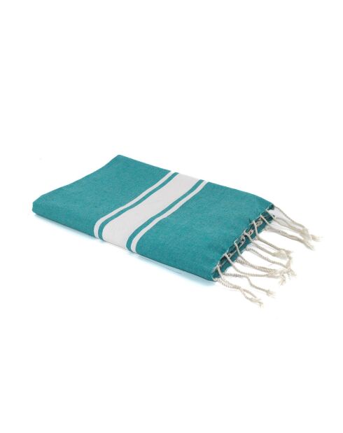 St Tropez Traditional Fouta eendgroen - 100x200 cm