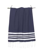 Fouta Hamptons Lurex blau/silberne Wabe - 100x200 cm