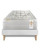 Achtundzwanzig weiße Matratzen+Boxspring-Set — 90x200 cm