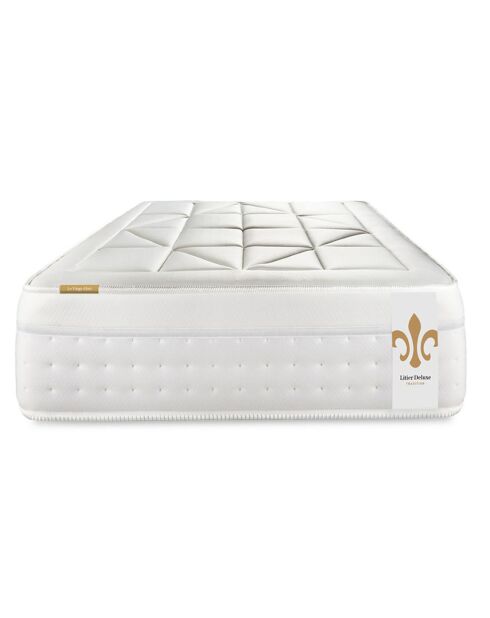 Achtundzwanzig weiße Matratzen+Boxspring-Set — 90x200 cm