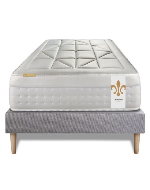 Twenty-Eight Matratze mit Boxspringbett, 90 x 200 cm, grau/weiß