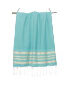 Hamptons Honeycomb Fouta, türkis, 100 x 200 cm