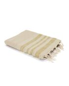 Fouta a nido d'ape Hamptons beige - 100x200 cm