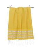 Hamptons Lurex Honeycomb Fouta Safran gelb/gold - 100x200 cm