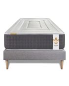 Twenty-Six Matratzen+Boxspring-Set grau/weiß - 90x190 cm