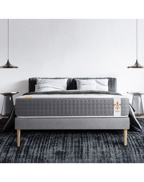 Twenty-Six Matratzen+Boxspring-Set grau/weiß - 160x200 cm