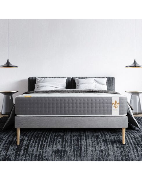 Twenty-Six Matratzen+Boxspring-Set grau/weiß - 180x200 cm