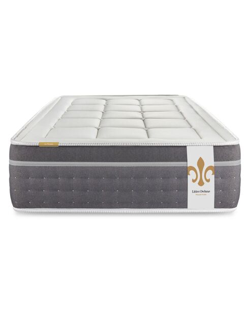 Set materasso + molle Trente grigio/bianco - 90x190 cm