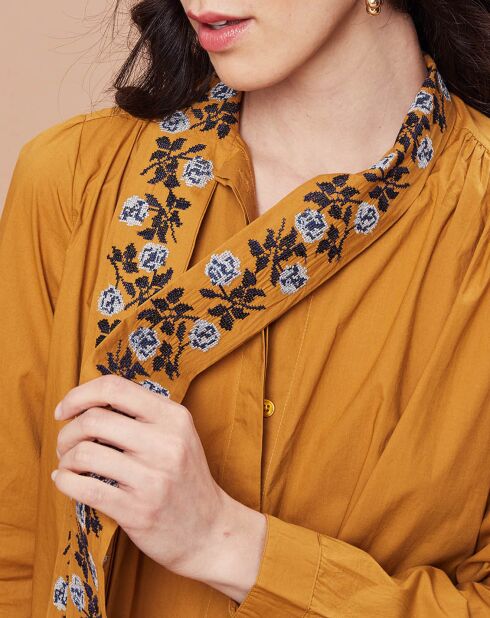 Robe/Tunique Florencia en Coton bronze