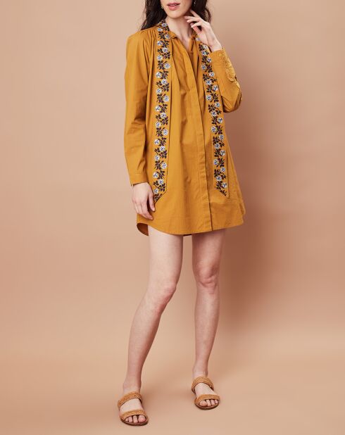 Robe/Tunique Florencia en Coton bronze
