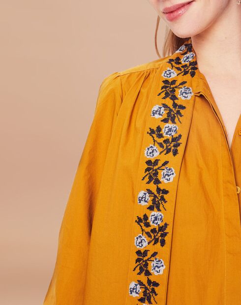 Robe/Tunique Florencia en Coton bronze