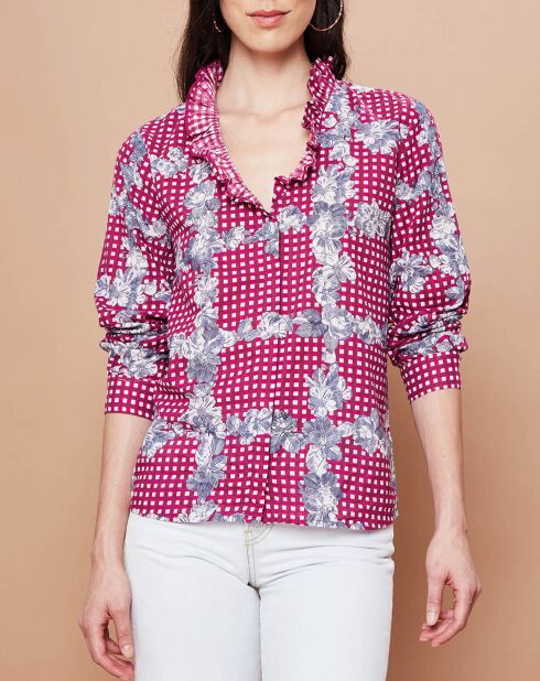 Chemise Johane en Coton rose