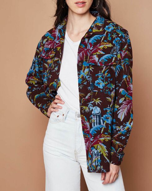 Veste surchemise Quartier Latin marron