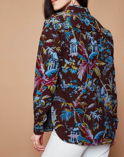 Veste surchemise Quartier Latin marron