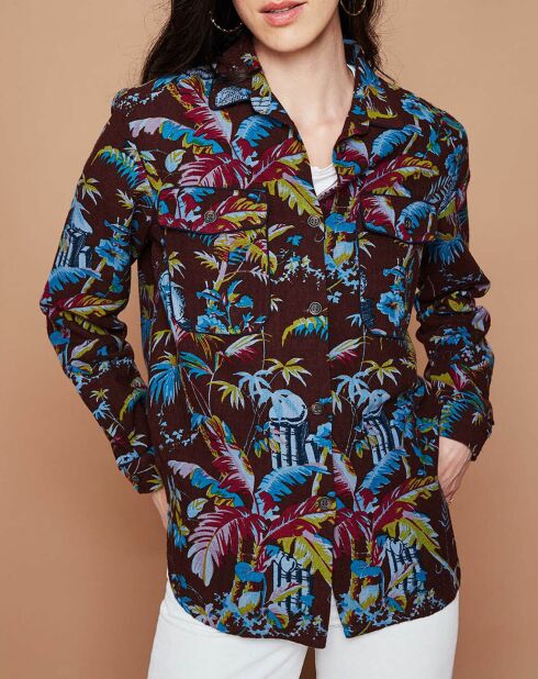 Veste surchemise Quartier Latin marron