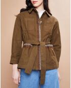 Veste courte Paloma en Coton kaki