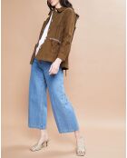 Veste courte Paloma en Coton kaki