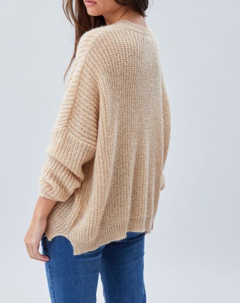 Pull en Mohair mélangé Anouk beige