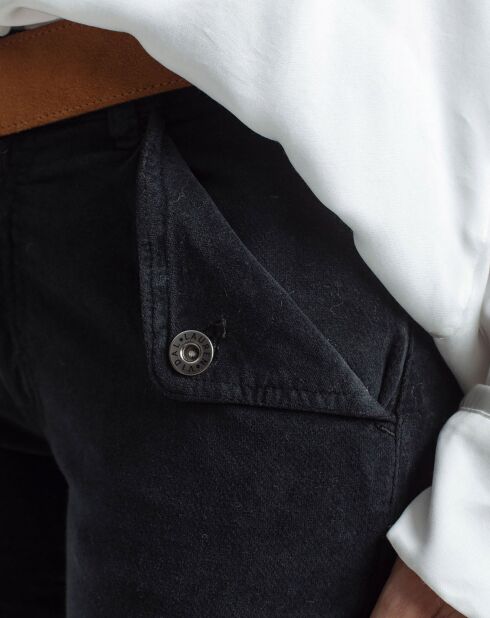 Pantalon en Velours Elsa noir
