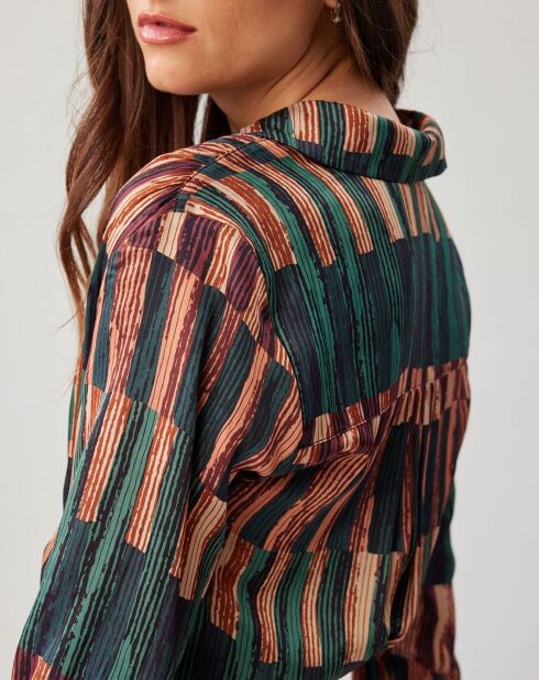 Robe Ivana imprimée forêt/multicolore