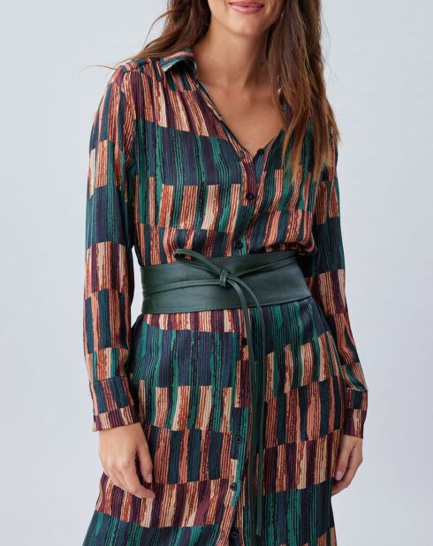 Robe Ivana imprimée forêt/multicolore