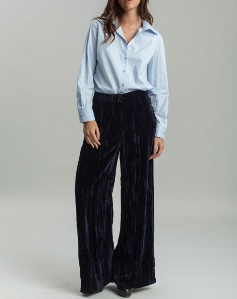 Pantalon ample en Velours Lizy nuit
