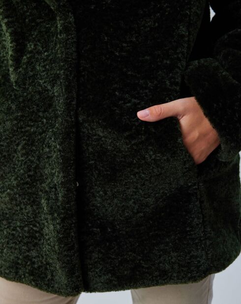 Giacca in pelliccia sintetica Luna forest