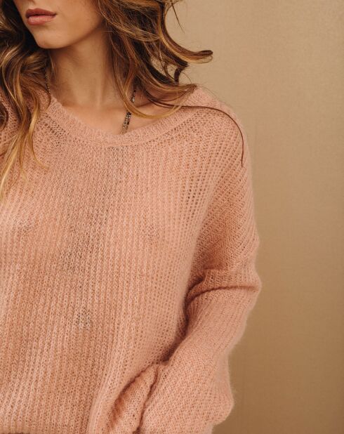 Pull en Mohair mélangé Milane rosa