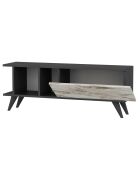 Meuble TV Liberty anthracite/marbre - 120x30x45 cm