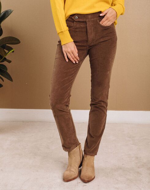Pantalon en Velours Pants pécan