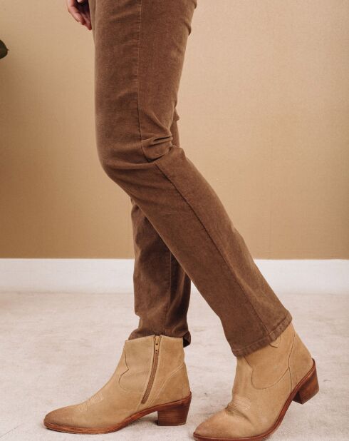 Pantalon en Velours Pants pécan