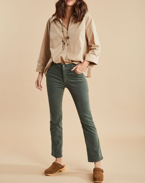 Pantalon en Velours Pants verveine