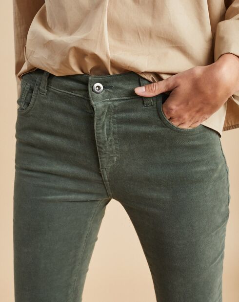 Pantalon en Velours Pants verveine
