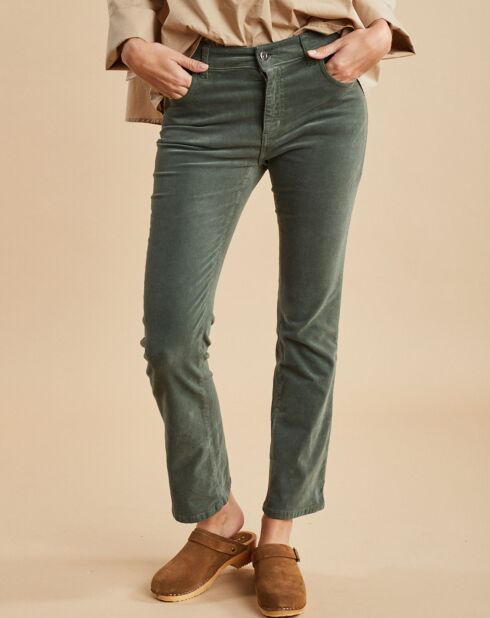 Pantalon en Velours Pants verveine