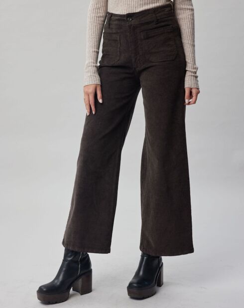 Pantalon en Velours côtelé Pants café