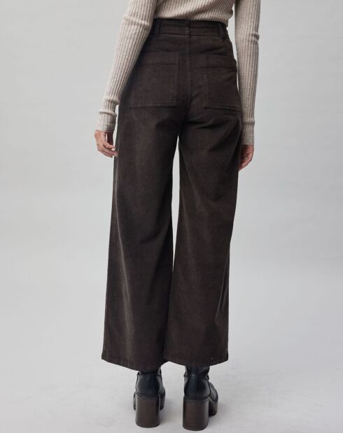 Pantalon en Velours côtelé Pants café