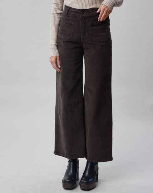 Pantalon en Velours côtelé Pants café