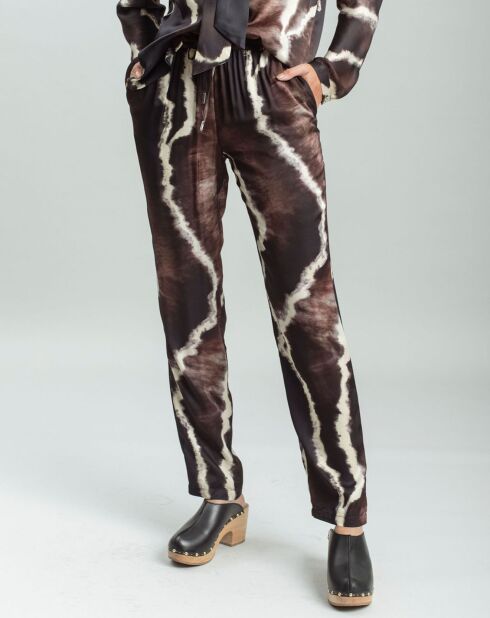 Pantalon Plume café