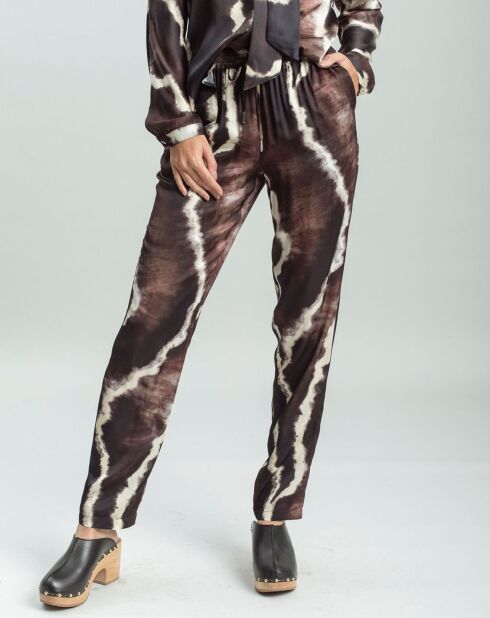 Pantalon Plume café