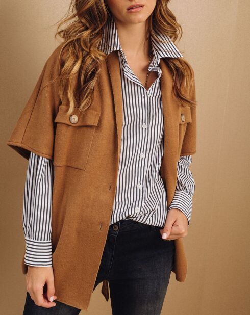Gilet Roy mordoré