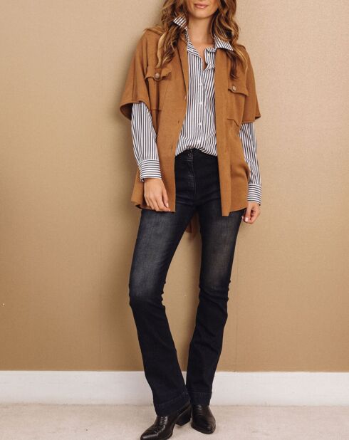 Gilet Roy mordoré